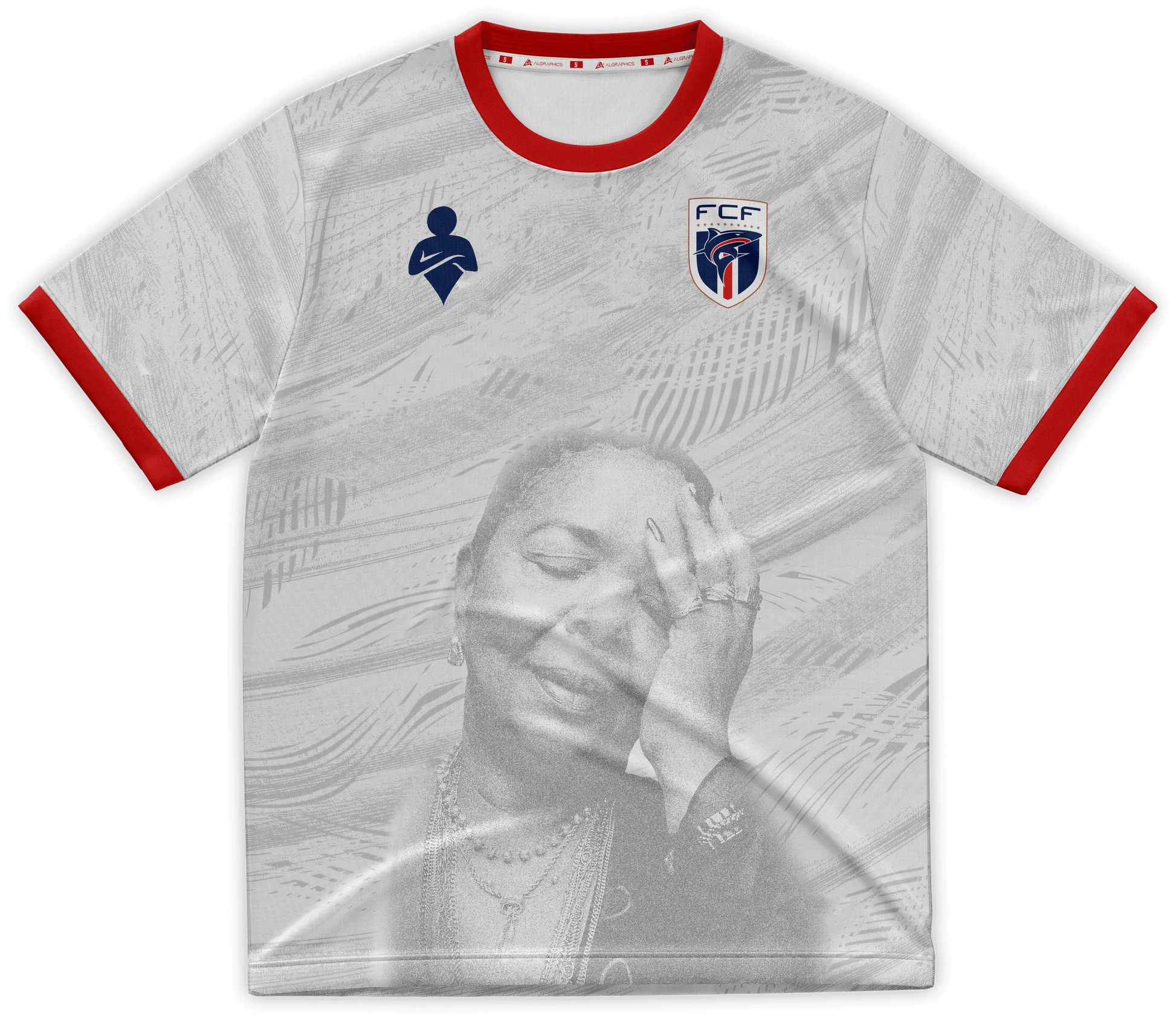 Maillot de Foot Cap Vert Blanc - Concept Cesária Évora JefeX2